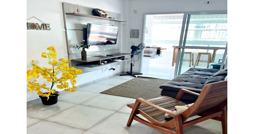 Apartamento à venda na Praia Grande no Bairro Real na Avenida Presidente Castelo Branco 16080, no Condomínio Edifício Água Marinha 