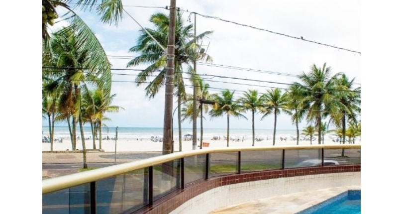 Belo Apartamento à venda na Praia Grande no Bairro Nova Mirim na Rua Primeiro de Maio 34, no Condomínio Joao Maria Orisaka