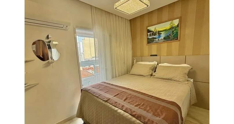 Apartamento à venda na Praia Grande no Bairro do Boqueirão na Rua Jaú 1352